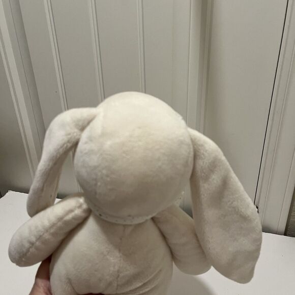 Babyboat Cream Tan Star Polka Dots Floppy Ears Feet Bunny Rabbit 14" Plush Toy - Picture 7 of 9